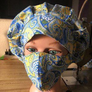 Bouffant Scrub cap and mask